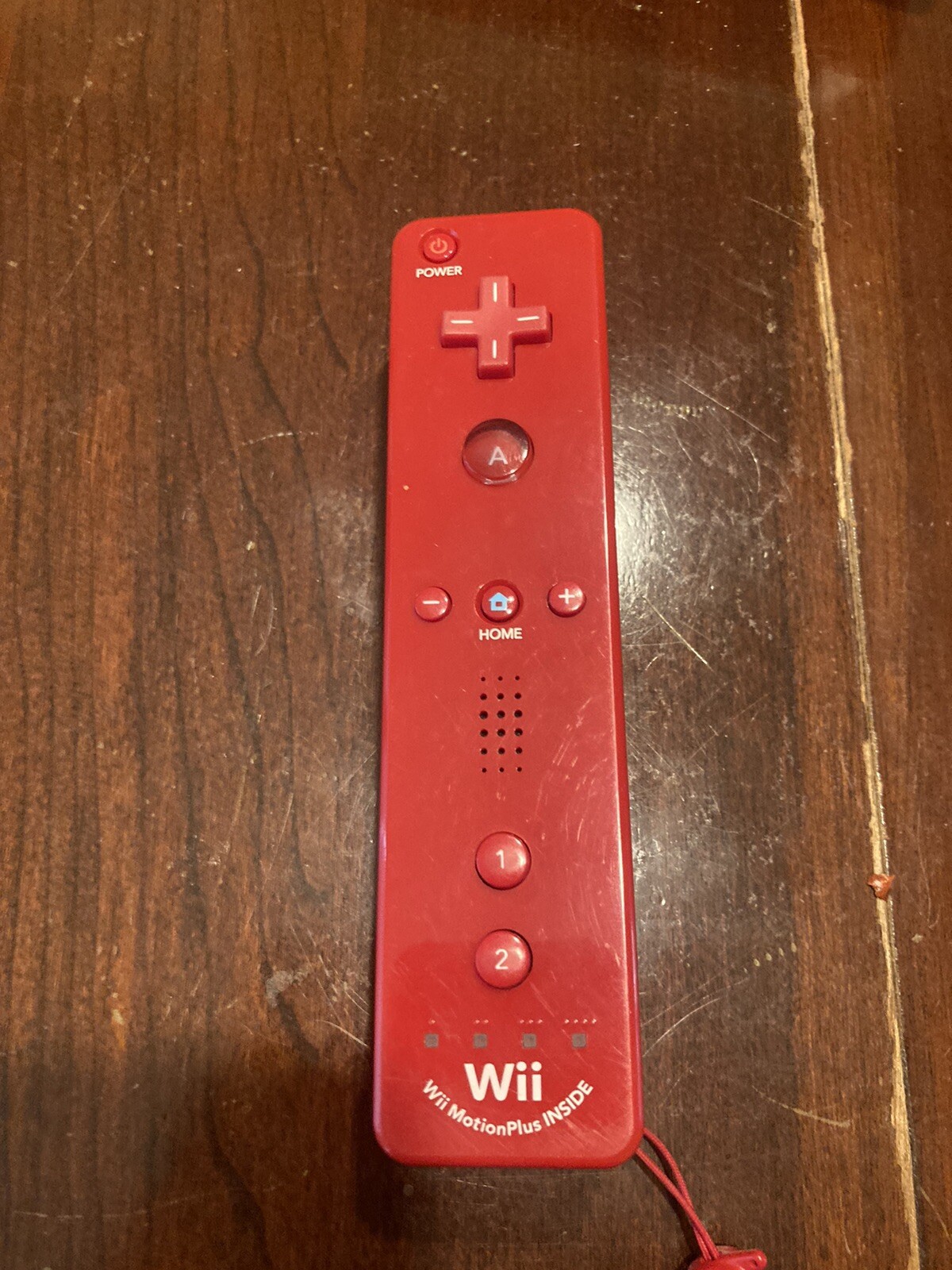 Nintendo Wii Mini 8GB Black/Red. All parts included+Mario Kart. No box/Cartridge
