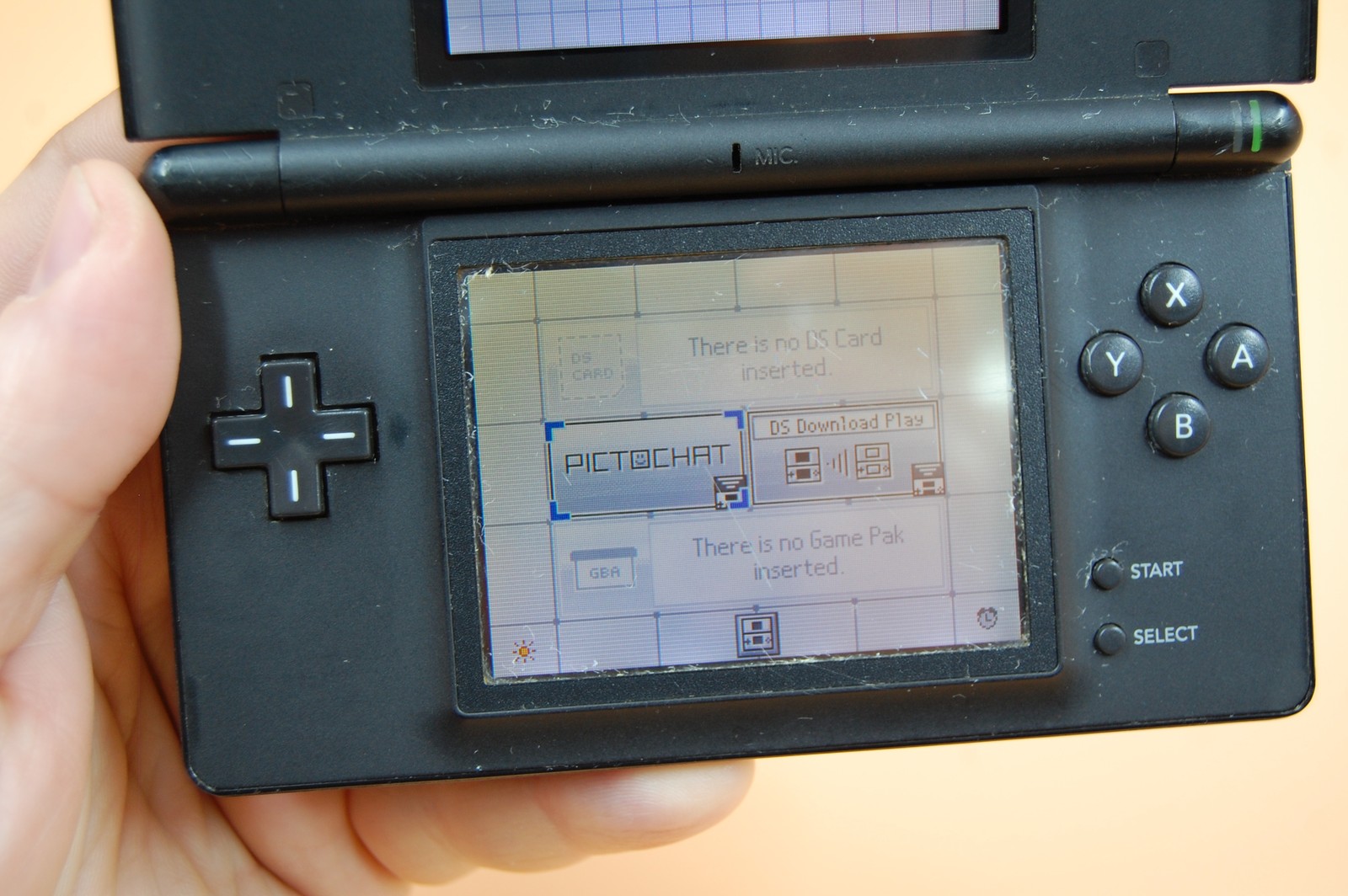 Nintendo DS Lite Black Handheld Console System – As Is, Not Reading Cartridge