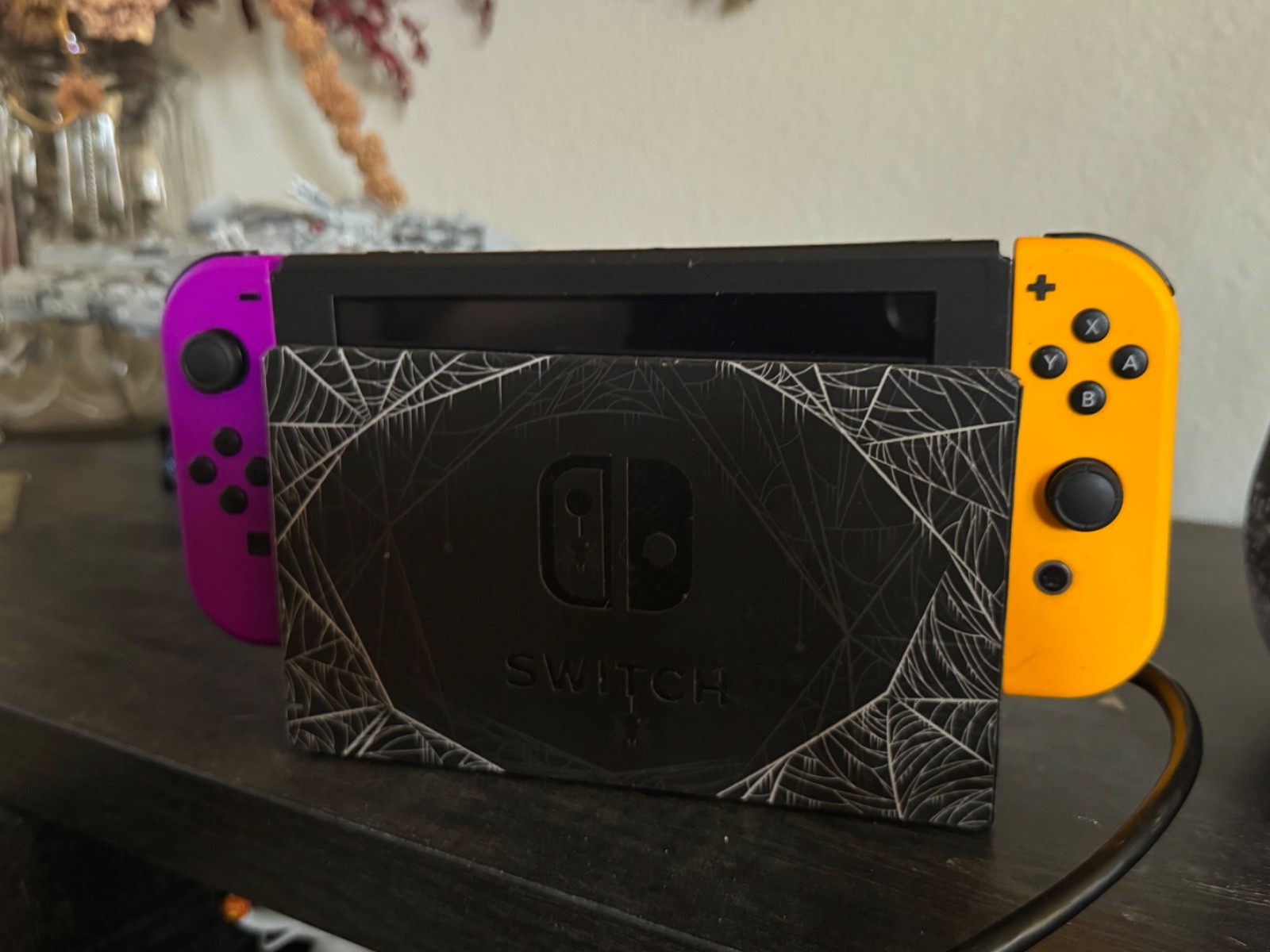 Nintendo Switch 32GB Console with Two pairs of joy cons and controller grip