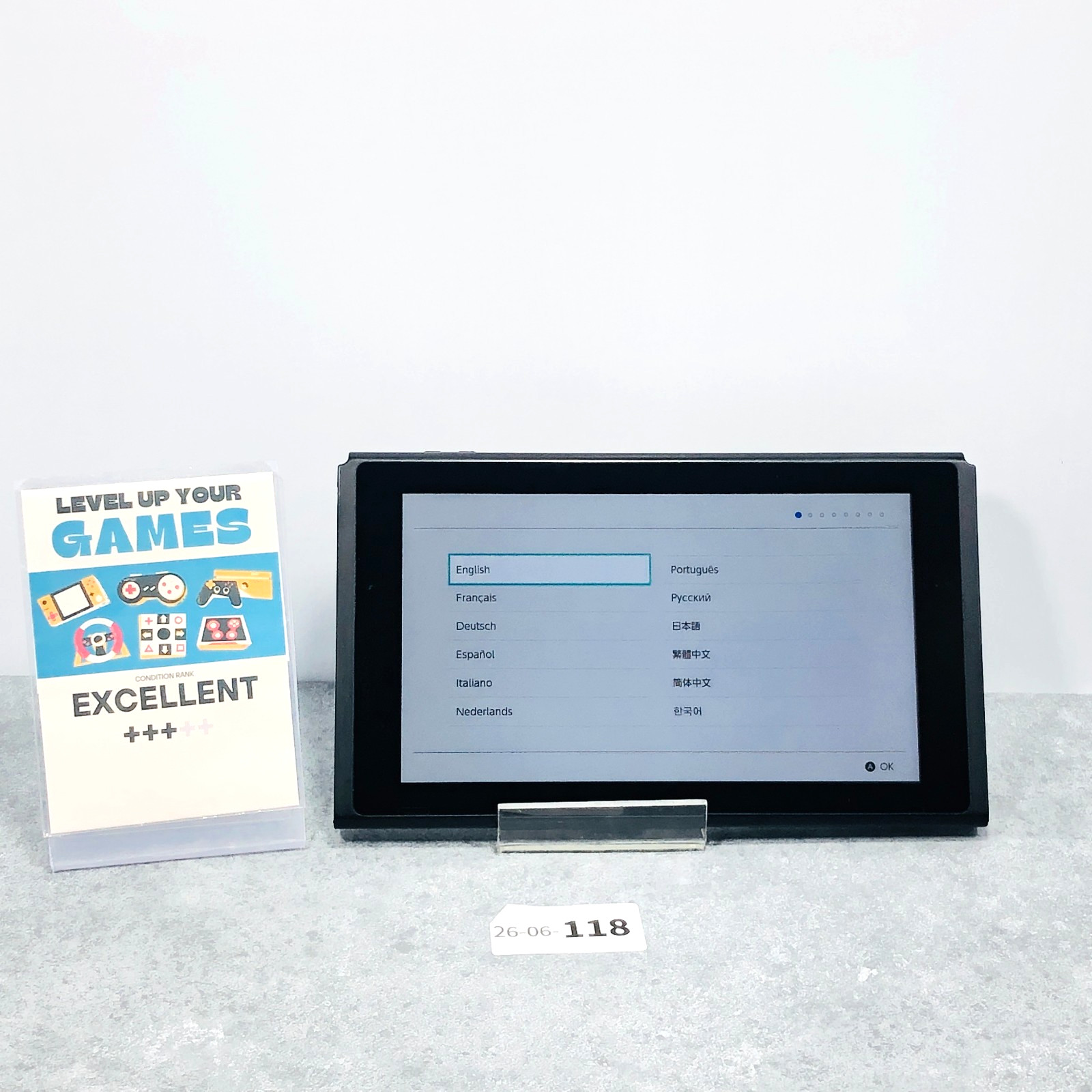 [EX+3] Nintendo Switch HAC-001 Console Only 2018 V1 Japan region Free 06-118