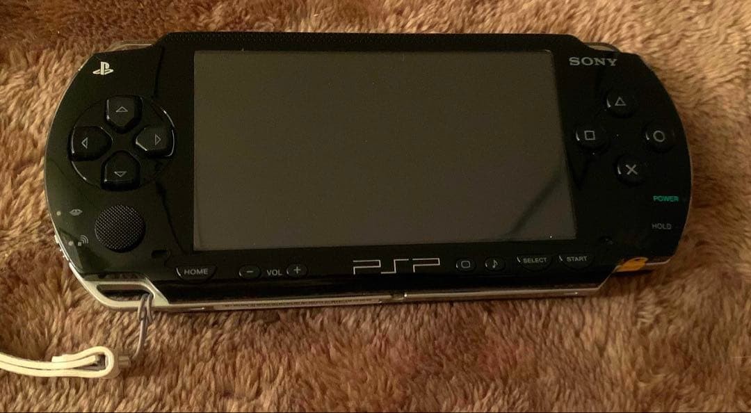 Sony PSP Console with AC Adapter, Memory Card, Case & Strap