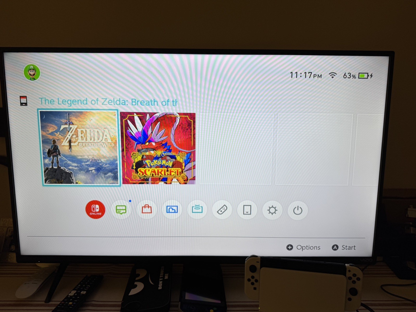 Nintendo Switch OLED White 64GB Console Dock, Joy Cons Charger Pokémon Scarlet