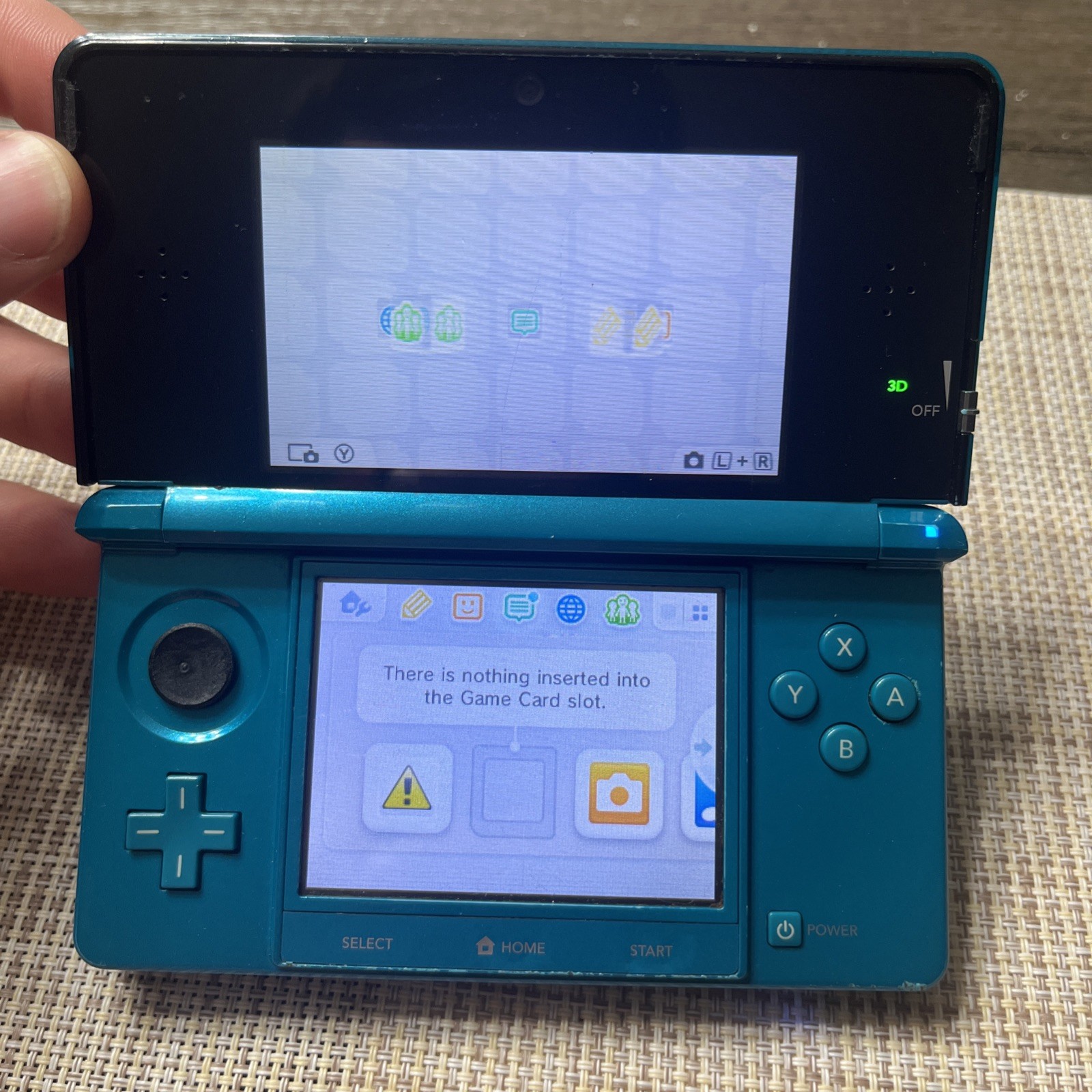 Nintendo 3DS Handheld System – Aqua Blue Read
