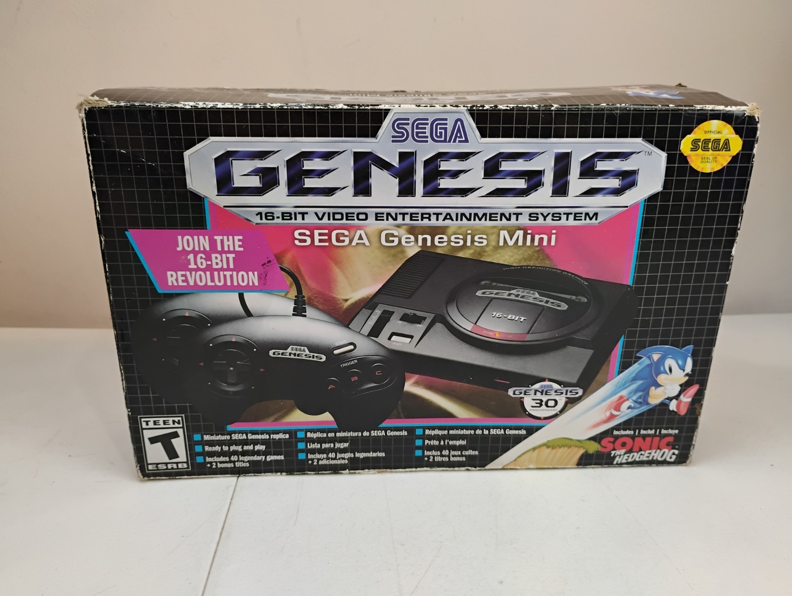 SEGA GENESIS Mini By SEGA Console 42 GAMES 30 Years Anniversary 2019 Edition New