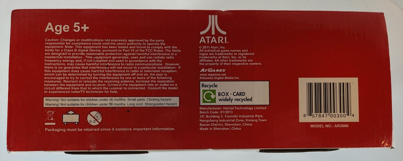 Atari Flashback 3 Classic Game Console with 60 Built-in Games AR2660 NEW