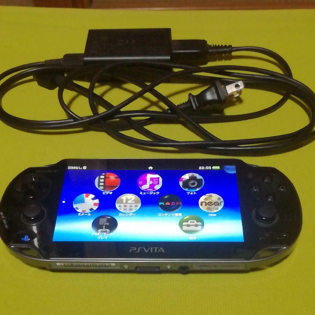 Sony PS PlayStation Vita OLED PCH-1100 Black Game console F/S JAPAN 　