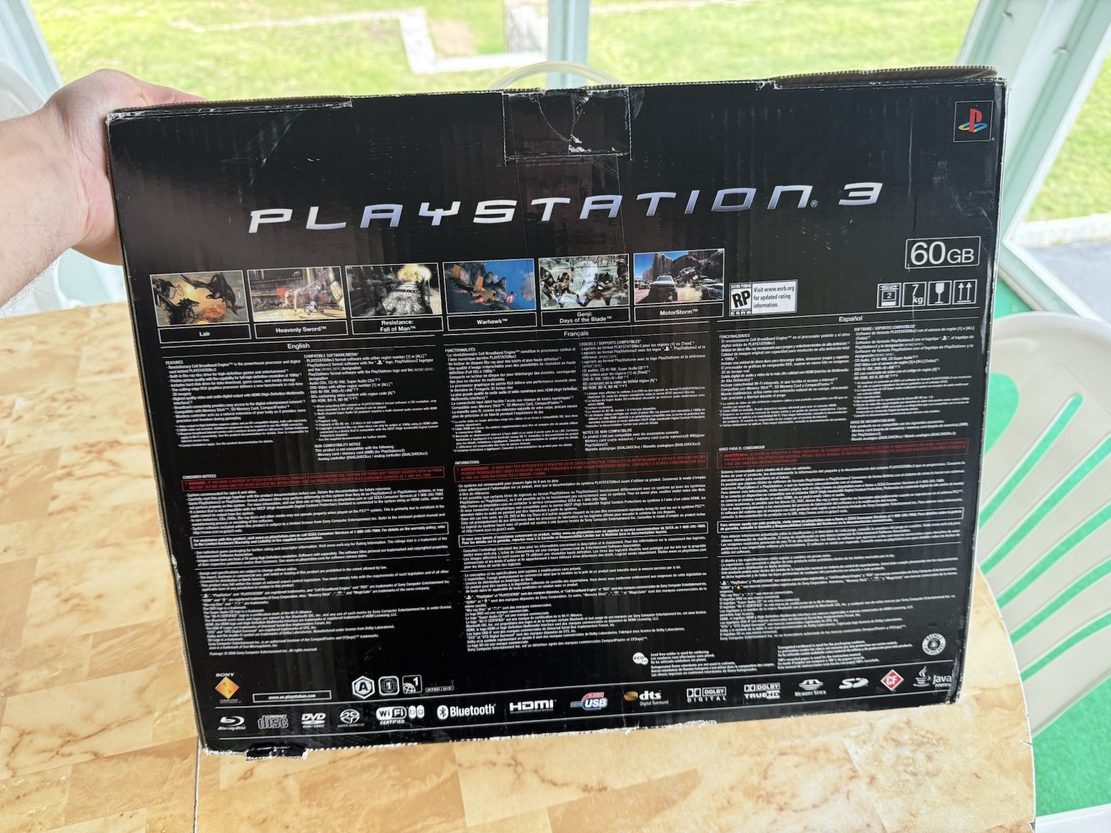 Sony PlayStation 3 60GB Launch Edition Backwards Compatible – Open Box CECHE01