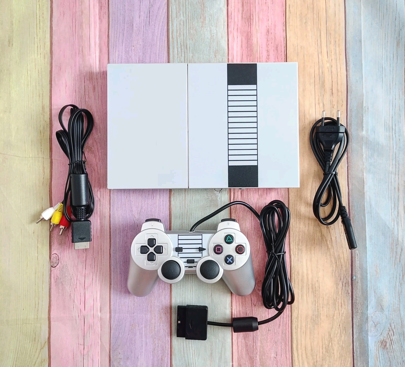 Sony playstation 2 ps2 super slim silver edition region free