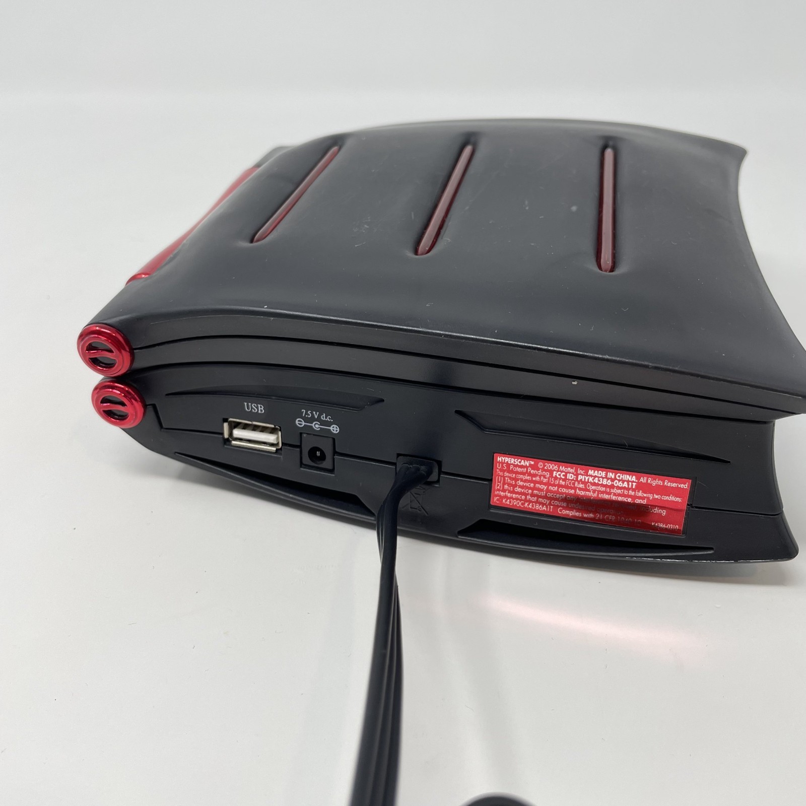 Mattel Hyperscan Black Console w/ Controller No Power Supply – Untested