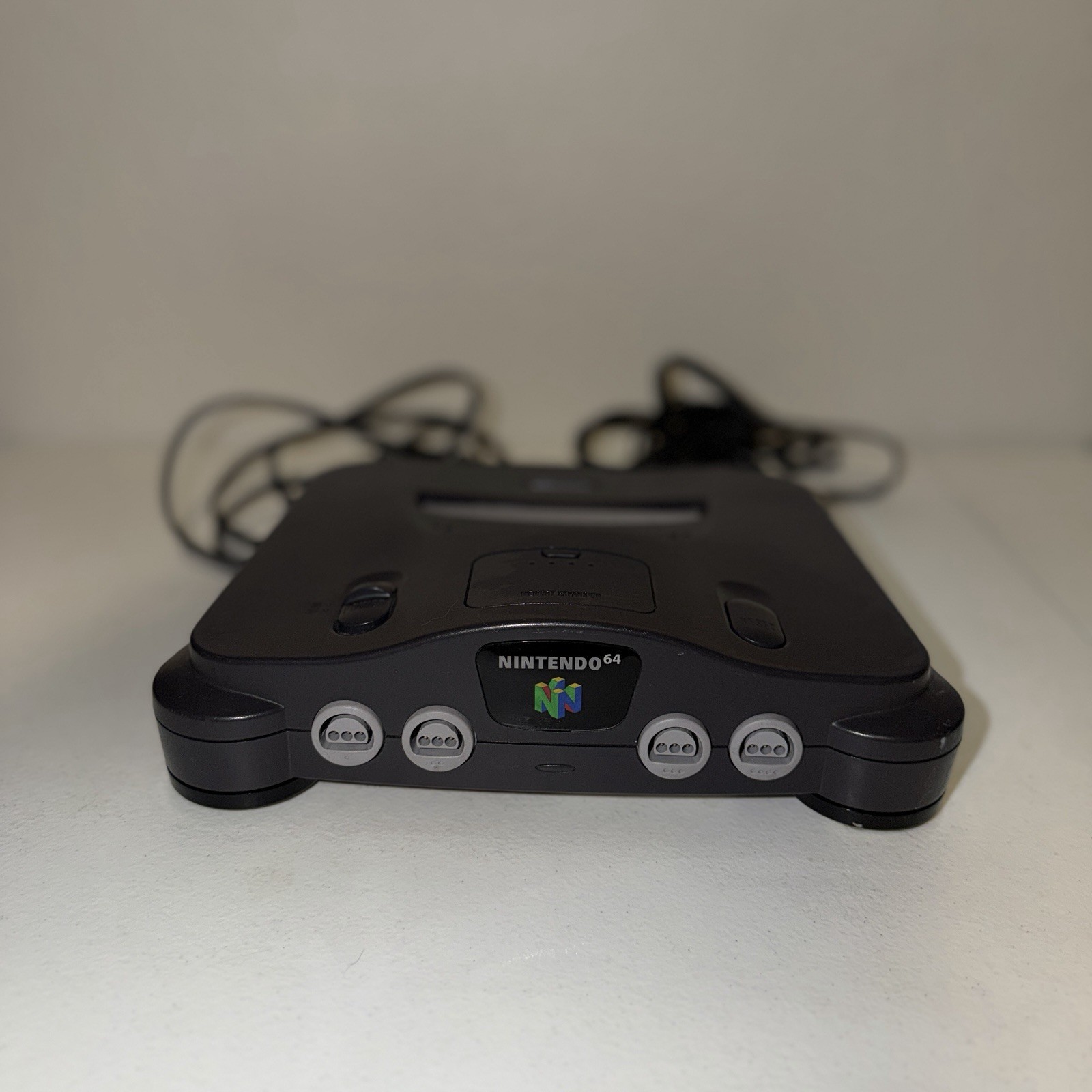 Nintendo 64 N64 Black Console NTSC-U/C w/ Power Supply AC Adapter & AV Cable