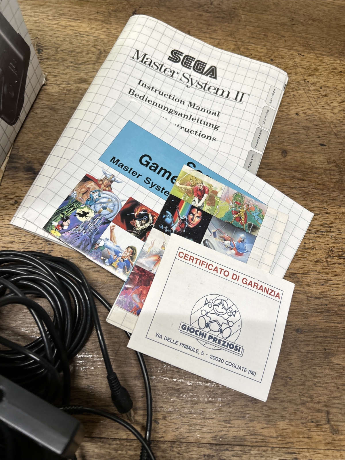 SEGA MASTER SYSTEM 2 CONSOLE – INSTRUCTION BOX 2 Games MODIFY FOR SCART