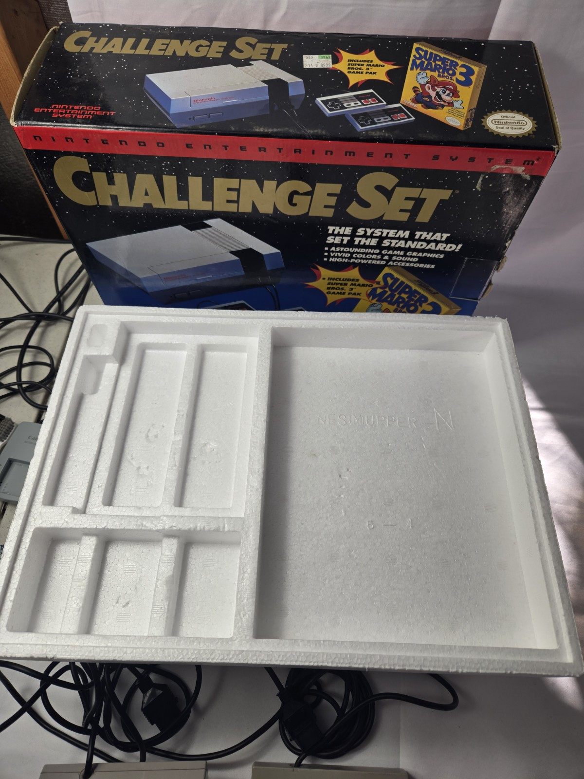 Nintendo NES Console Challenge Set Partially Complete Tested Works Well