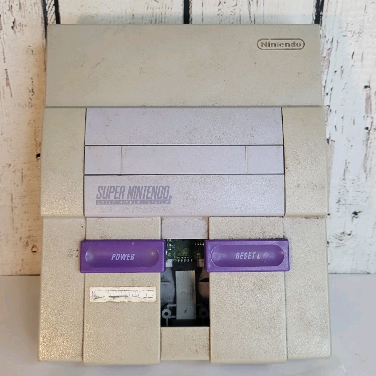Super Nintendo SNES Console Only AS IS Parts or Repair-No Eject Button-SNES-001