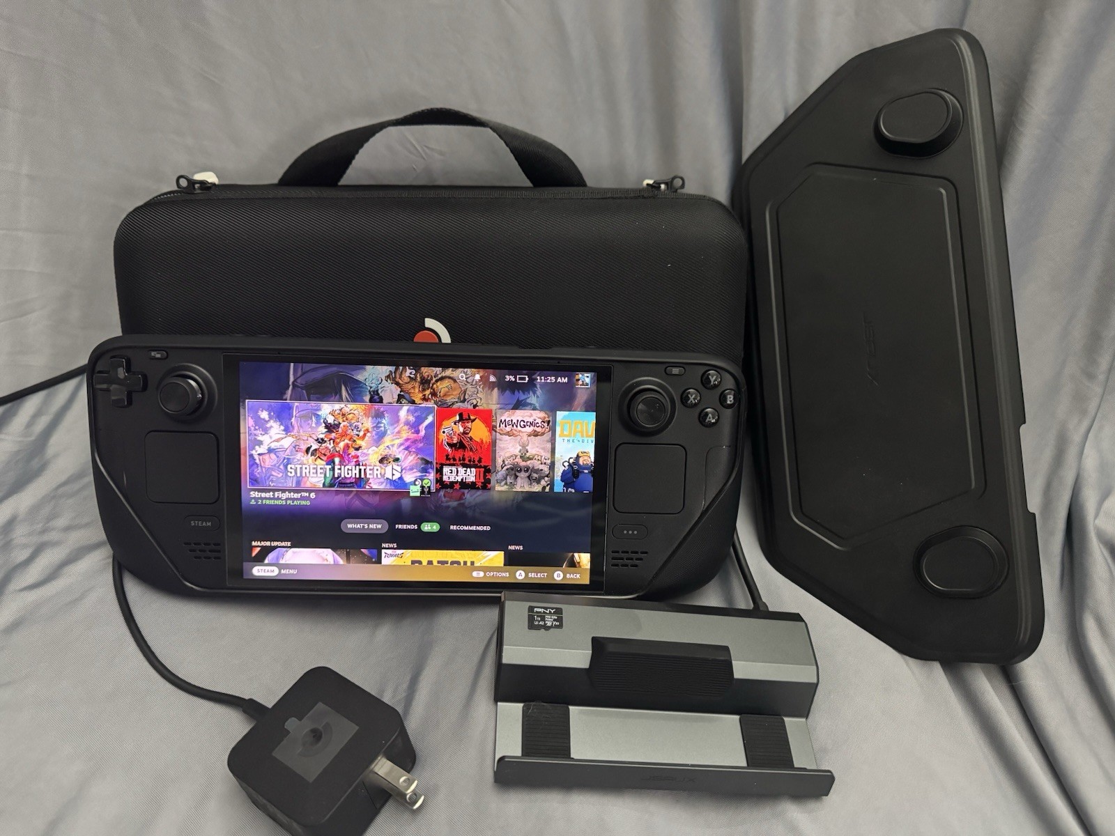 Valve Steam Deck OLED Handheld Console Black, 1TB, Docking Station/Case/1tb SD