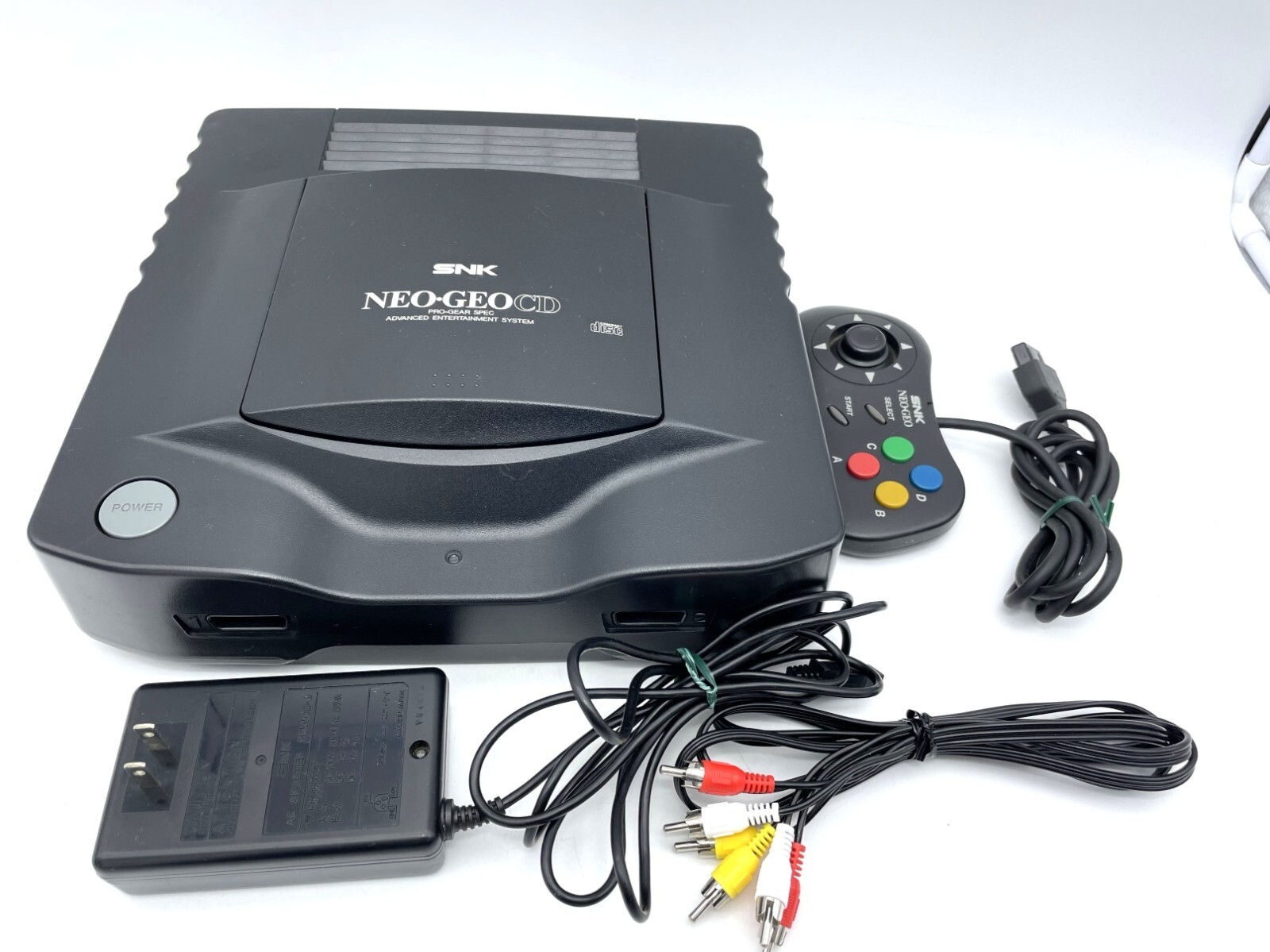 Neo Geo CD Console with Mini Controller & power cable SNK Tested Good condition