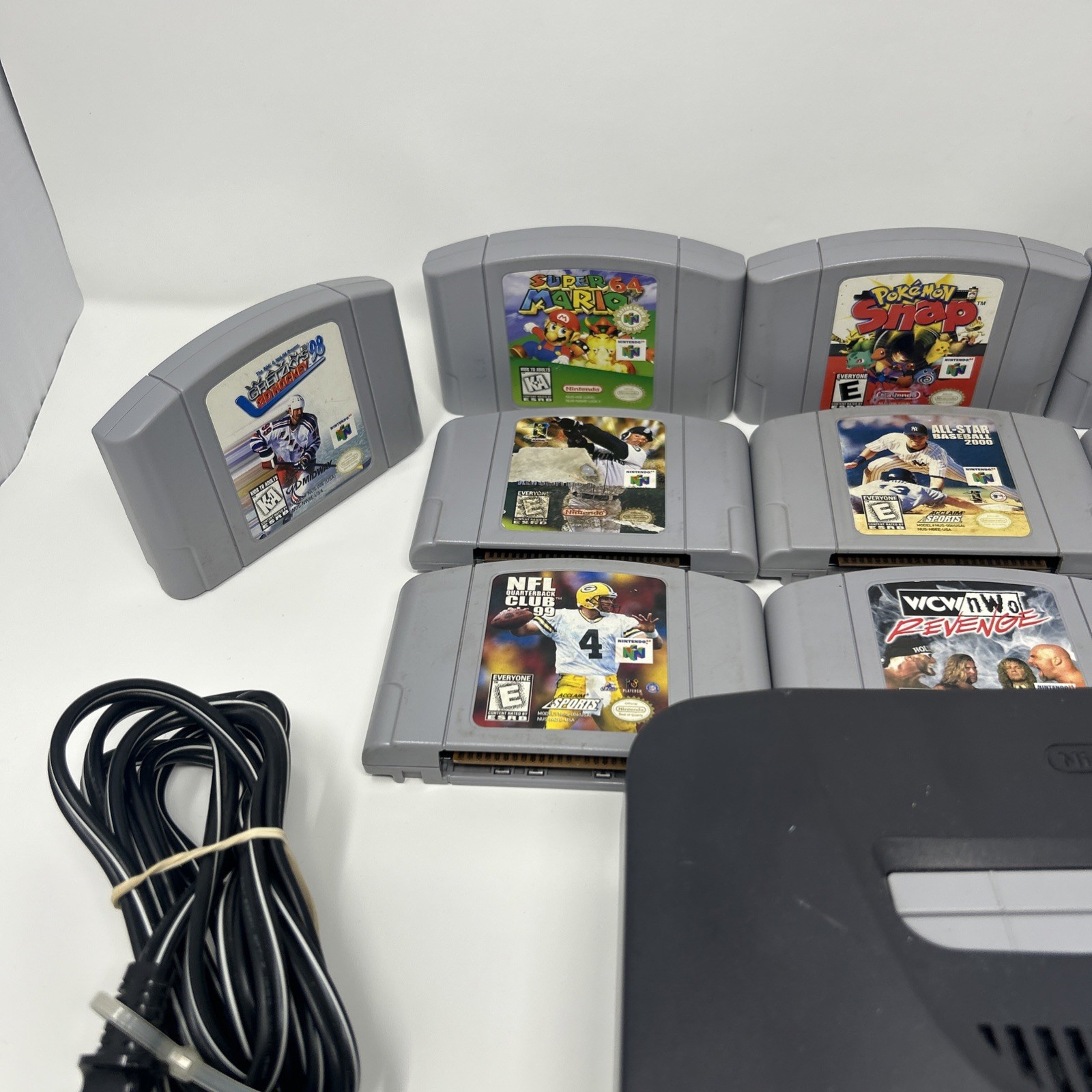 Nintendo 64 N64 Console Bundle – 2 Controllers + 14 Games – All Tested & Working