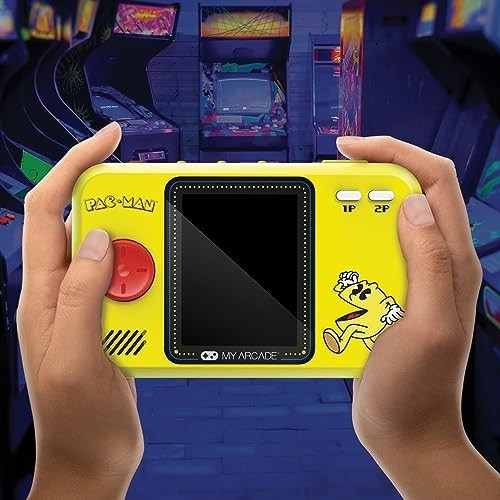 Retro Mini Arcade Game Console – 2.75″ Color Display, Pac-Man & Classics, Family