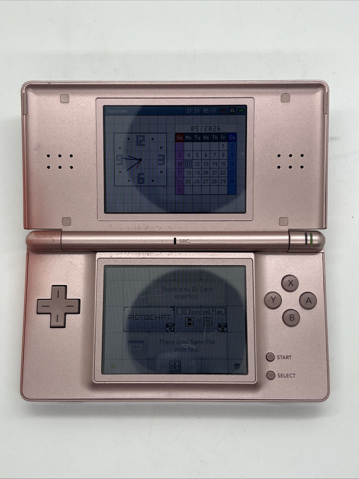 Nintendo DS Lite Pink Metallic Rose Handheld Console Model USG-001. FAST SHIP