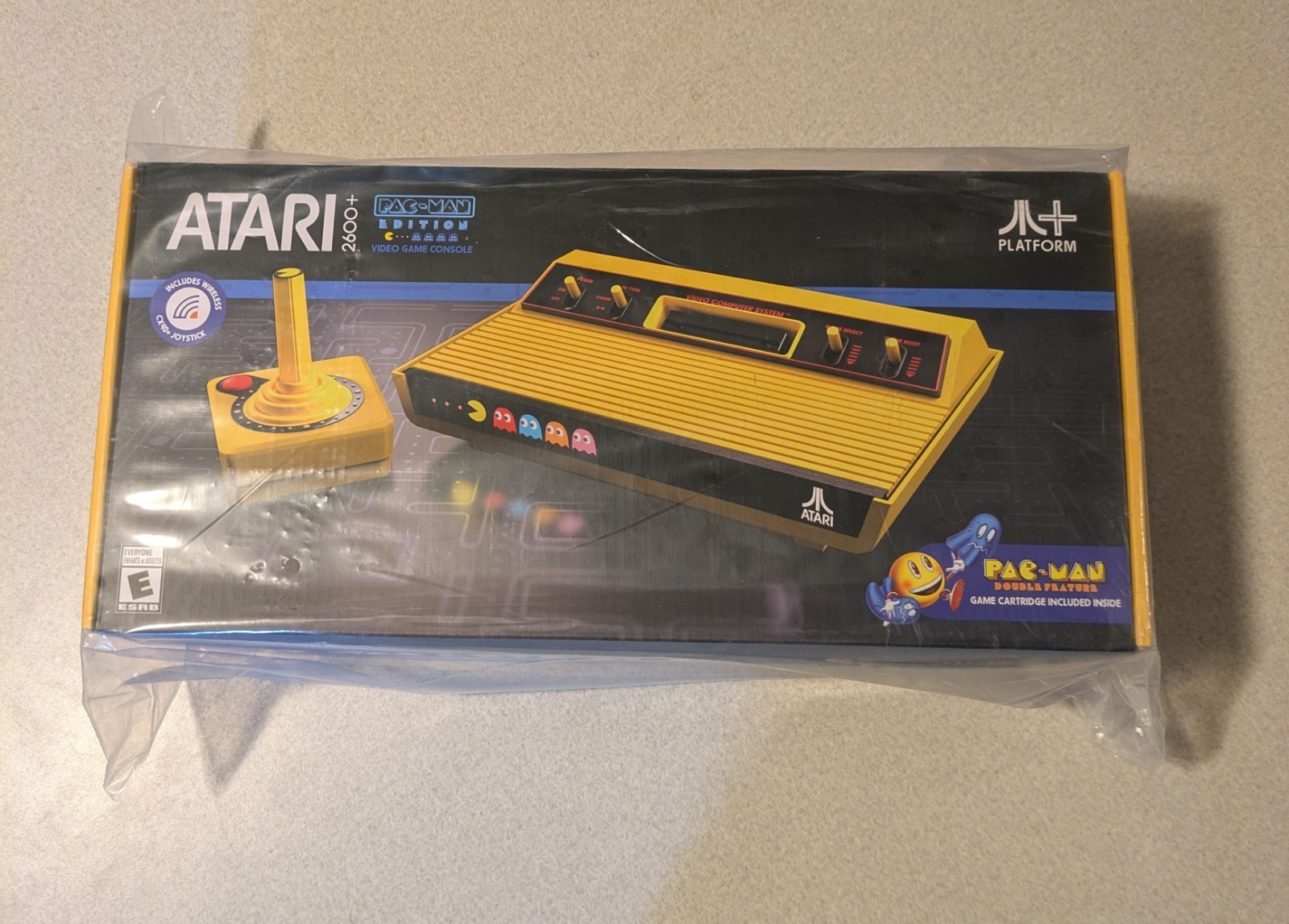 Atari 2600+ PAC-MAN Edition Console, Joystick & USB Plug NEW Sealed
