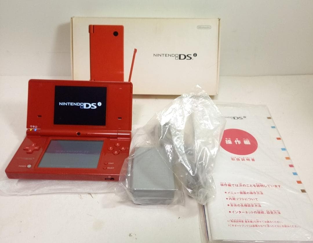 3DS/2DS/DS Working Item Nintendo Ds I Red Box Instructions Charger Include Japan