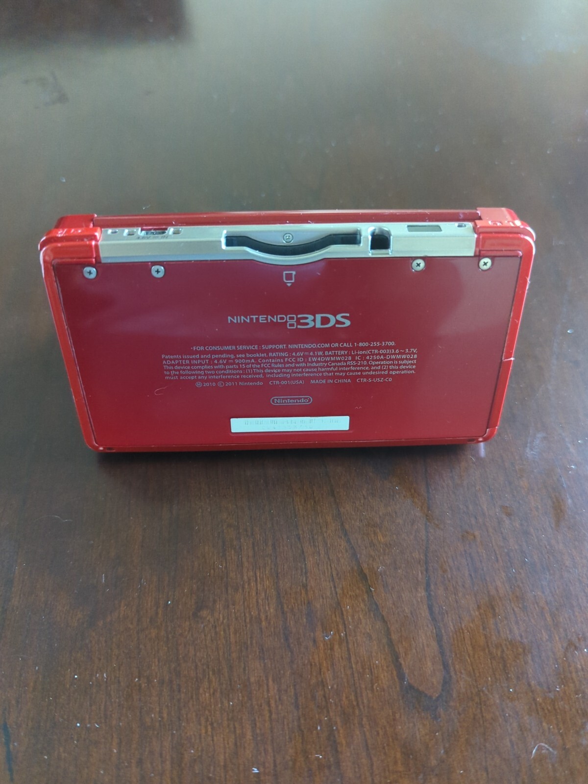 Nintendo 3DS System – Flame Red WITH BATMAN CASE *Read Description*