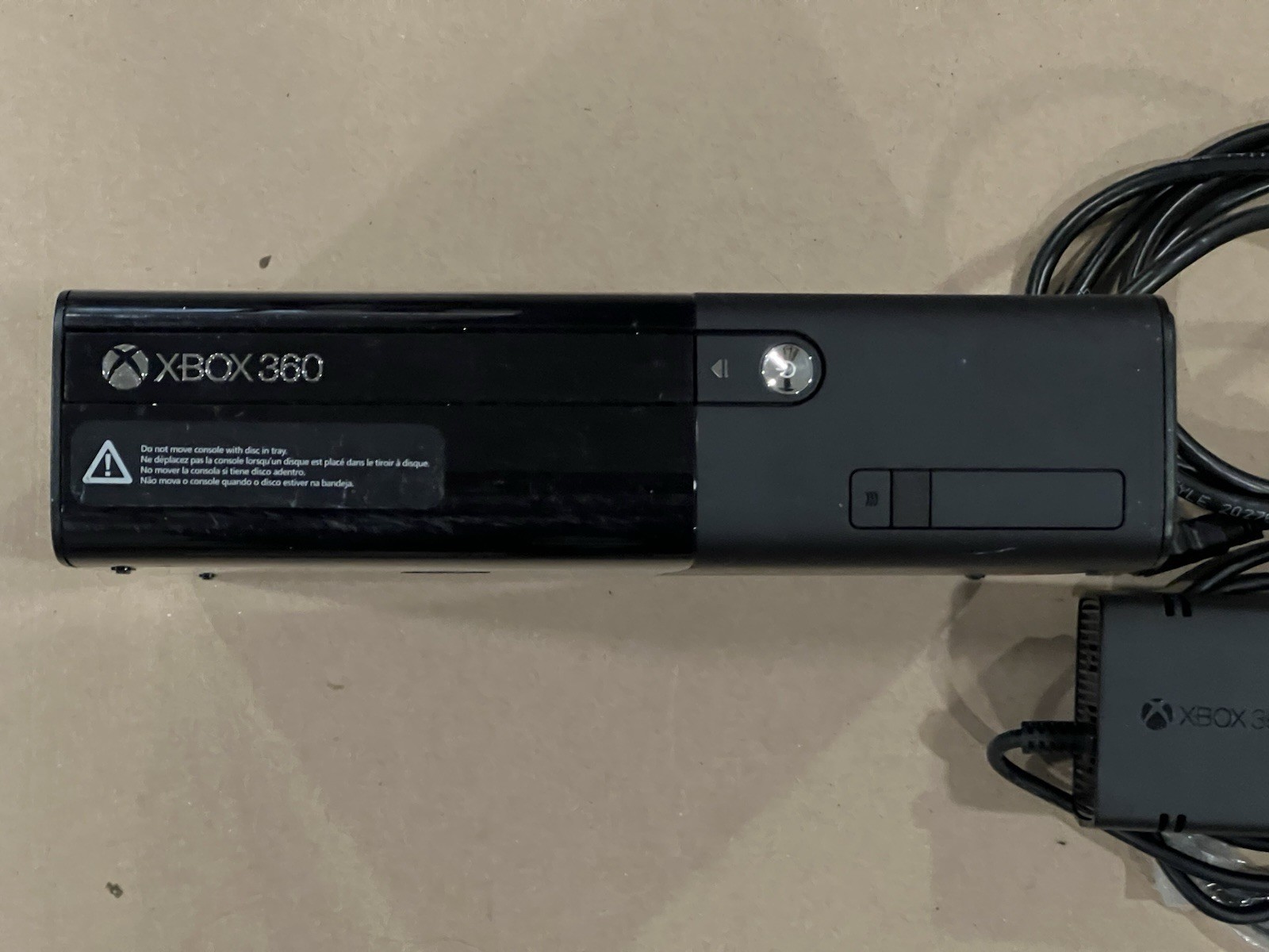 Microsoft Xbox 360 E Console Model 1538 Tested Works OEM Power Supply HDMI