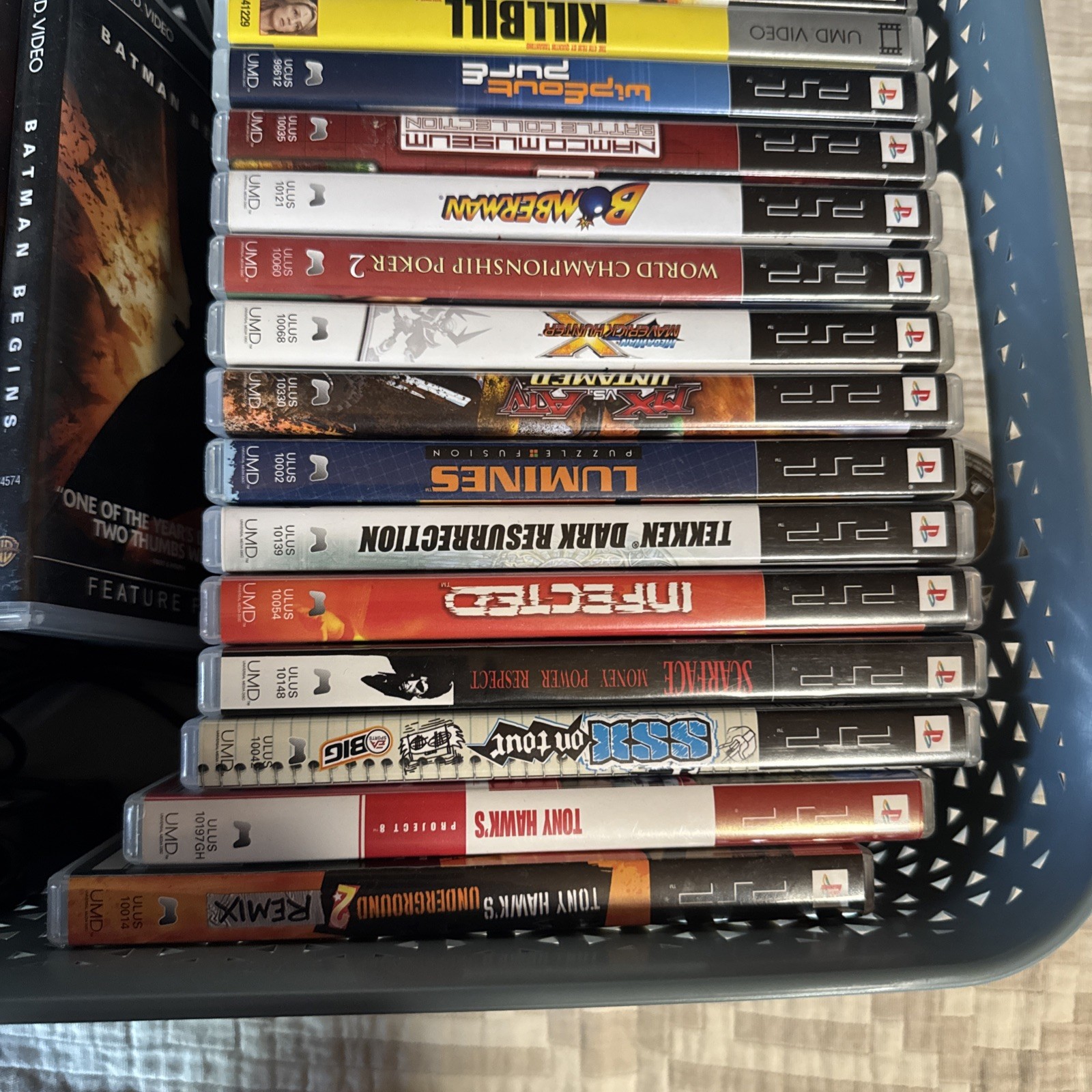 Sony PSP-1001 Handheld Console Bundle – Upgraded 128GB + 19 Games + 9 UMD Movies