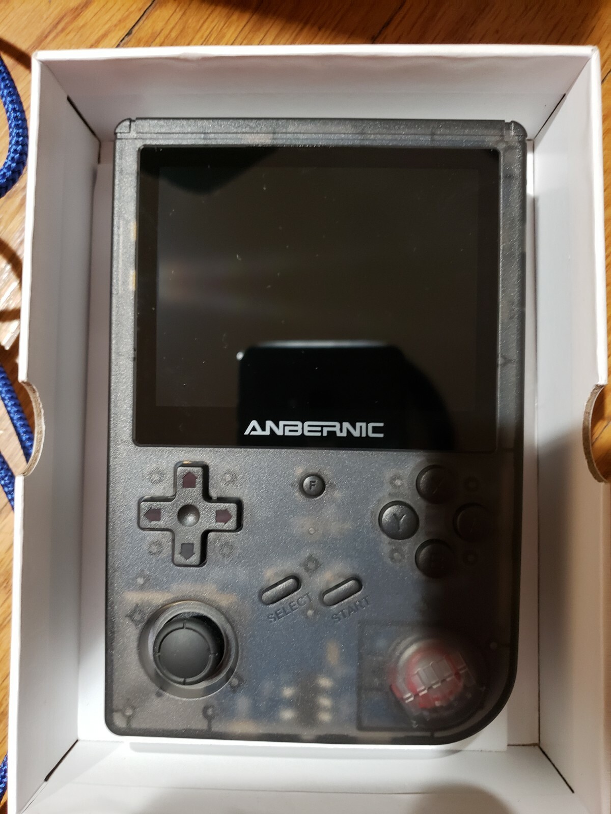 ANBERNIC RG351V HANDHELD CONSOLE READY TO PLAY—-COLOR :BLACK TRANSPARENT