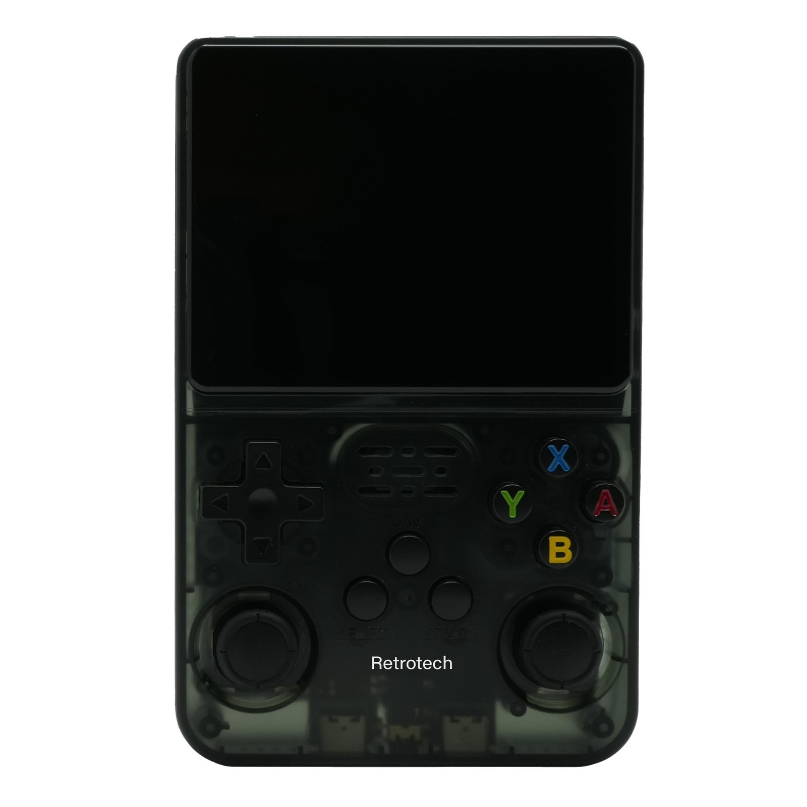 R36S Handheld Video Game Console with Build-in 15000 Games (Black Transparent)