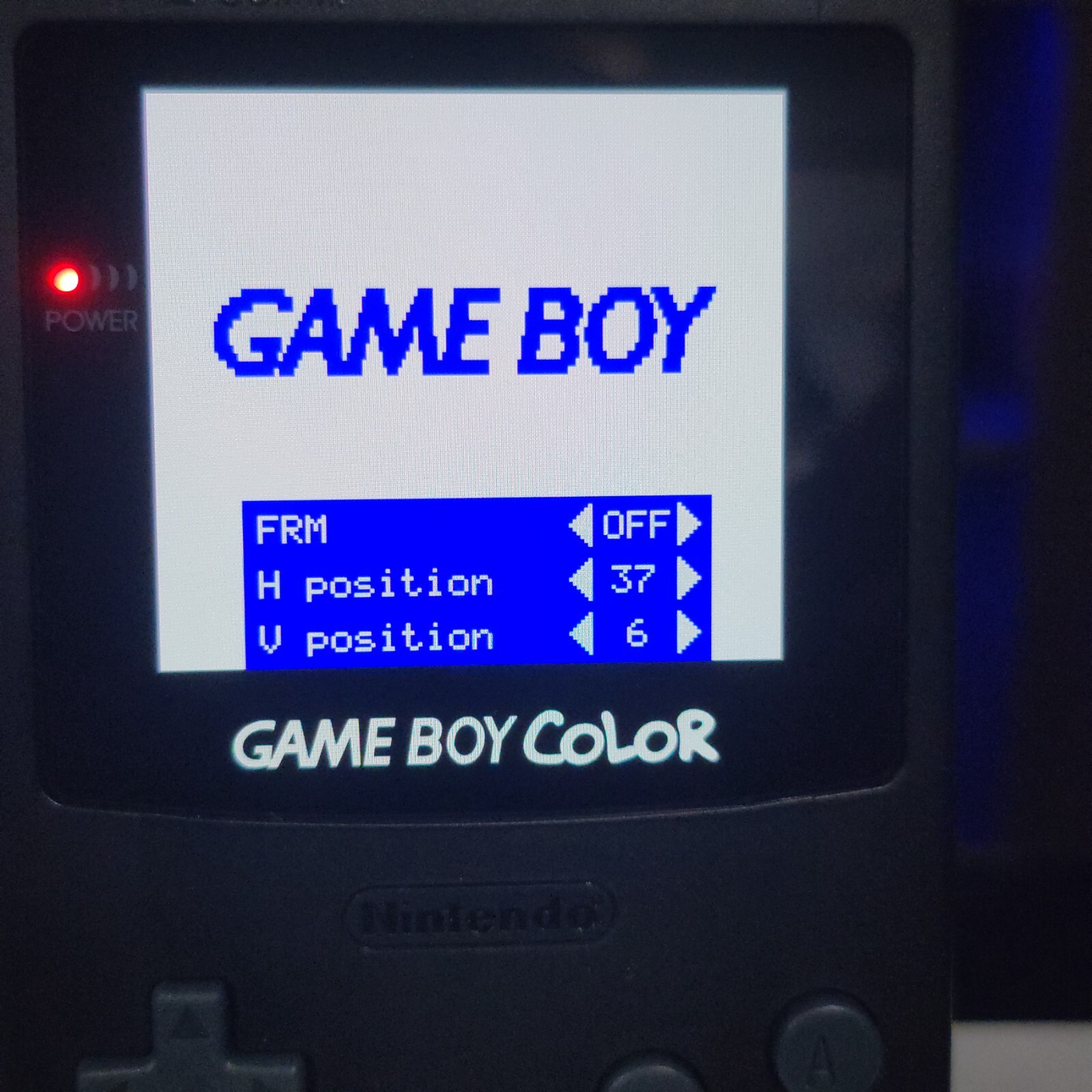 Black Gameboy Color Console OLED Touch Screen GBC Game Boy