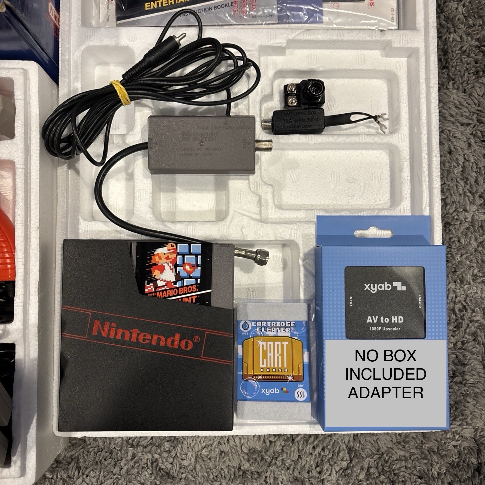 Nintendo NES Action Set Console – Blue Box Version – Complete In Box – Tested