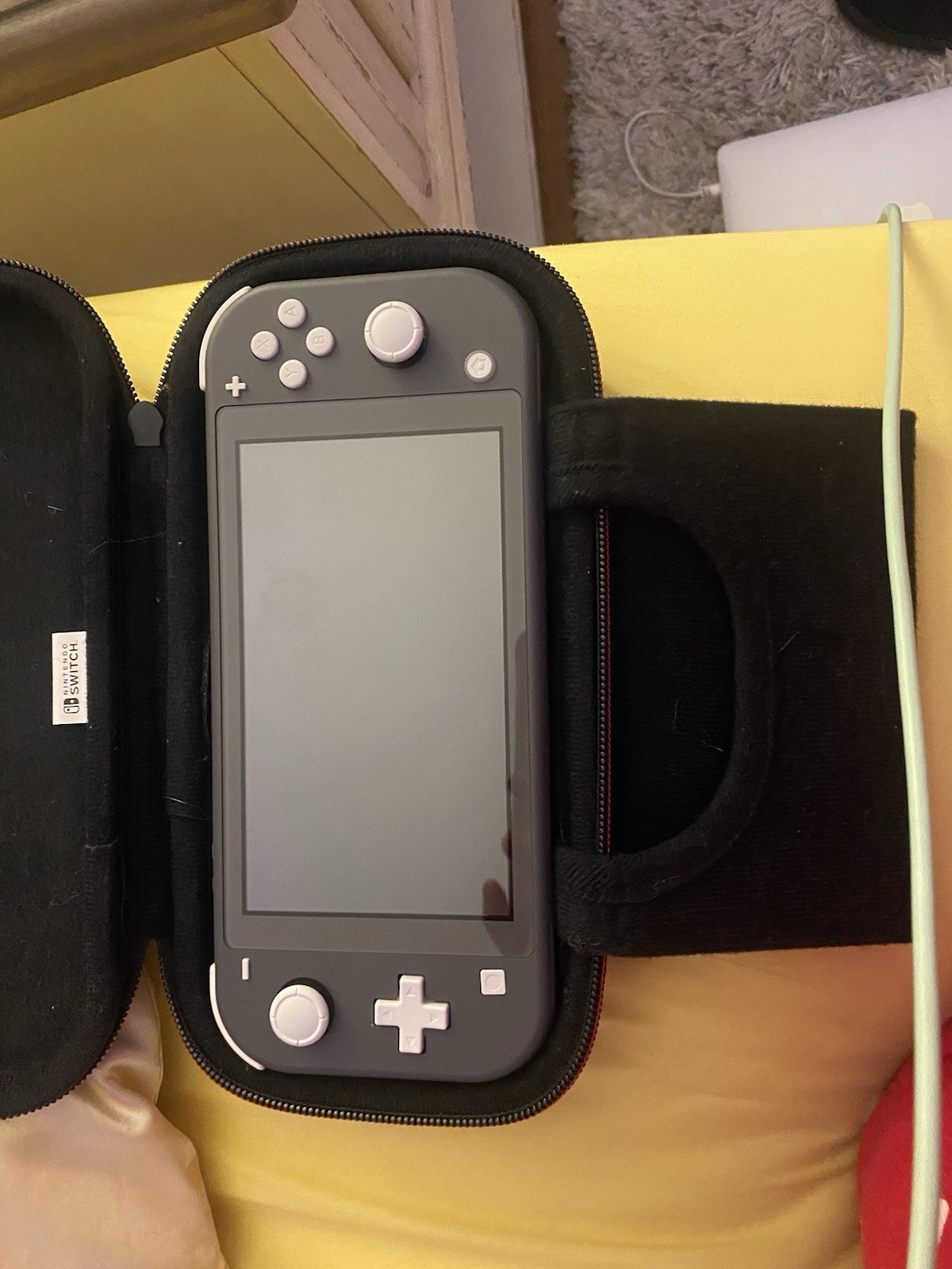 Nintendo Switch Lite Charcoal Gray Handheld Console With Case And Charger
