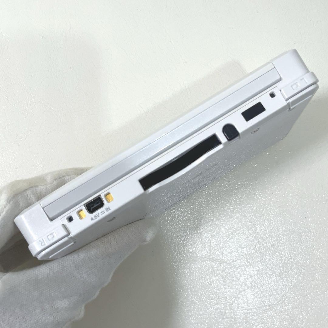 Nintendo 3DS Ice White Handheld System Japanese Rank B Tested 31
