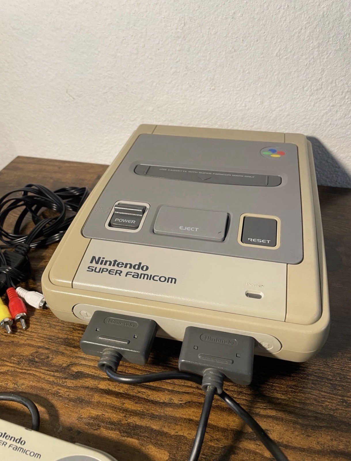 Nintendo Super Famicom Console Authentic SFC SNES Bundle Tested Clean Gray Retro