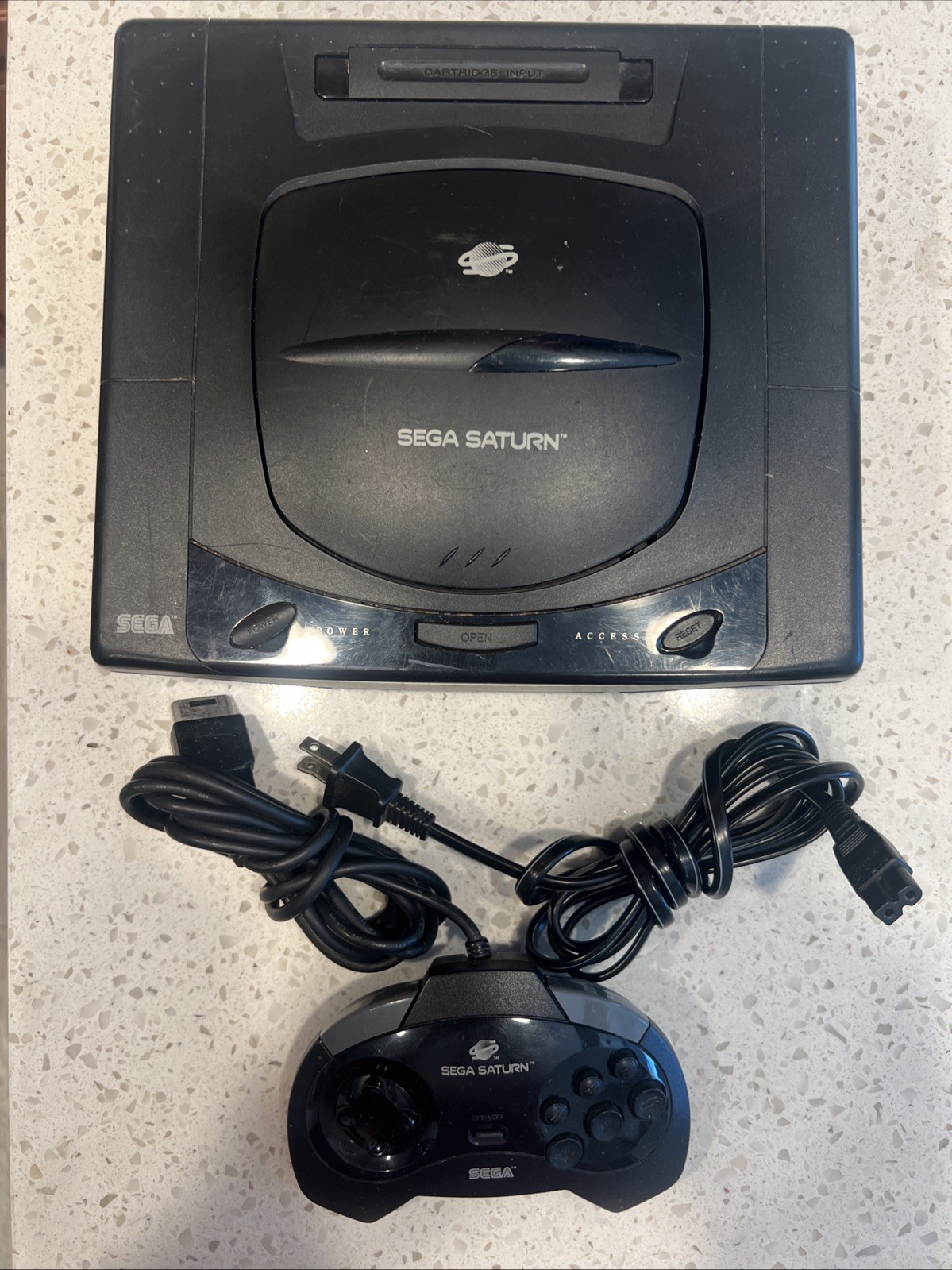 Sega Saturn MK-80000A Console with Controller, Powers On