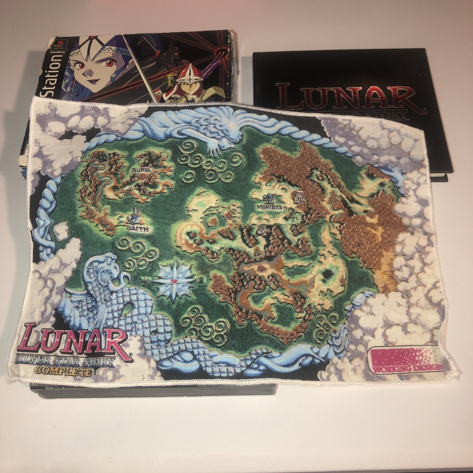 Lunar Silver Star Story Complete Box Set – PS1 4 Discs + Map