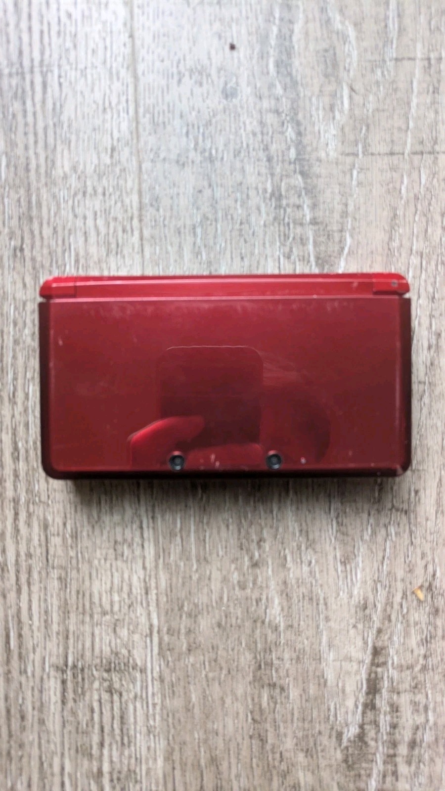Nintendo 3DS Flame Red Handheld Console System With Charger CTR-001 Tested