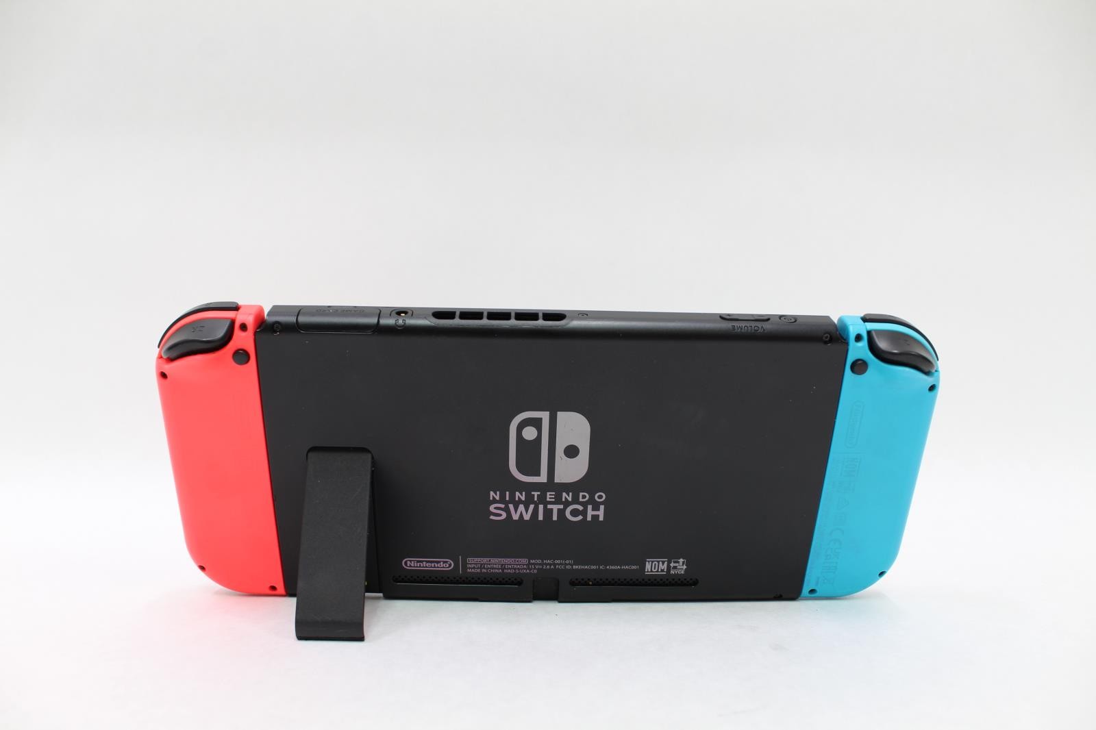 Nintendo Switch V2 Handheld Gaming Console Bundle, Neon Red & Blue, HAC-001(-01)