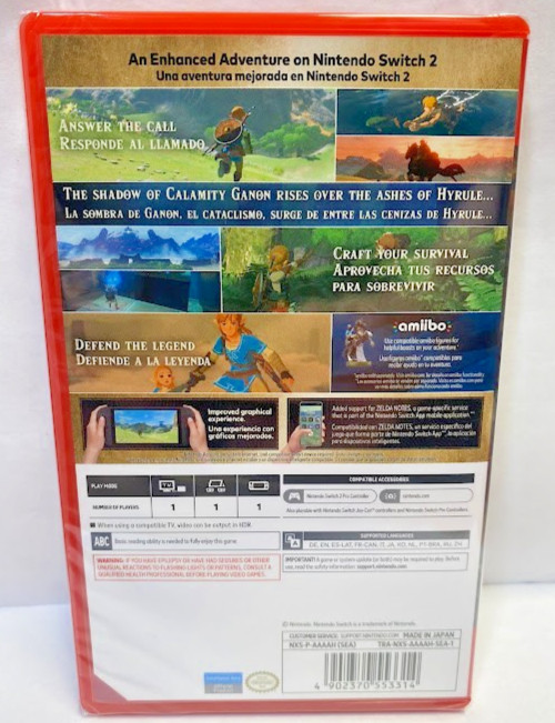 The Legend of Zelda: Breath of the Wild + Tears of the Kingdom Switch 2 Special