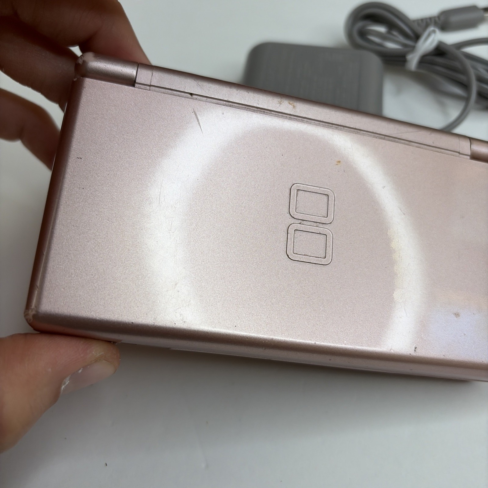 Nintendo DS Lite Rose Pink Handheld Console US Model w/ Charger Tested