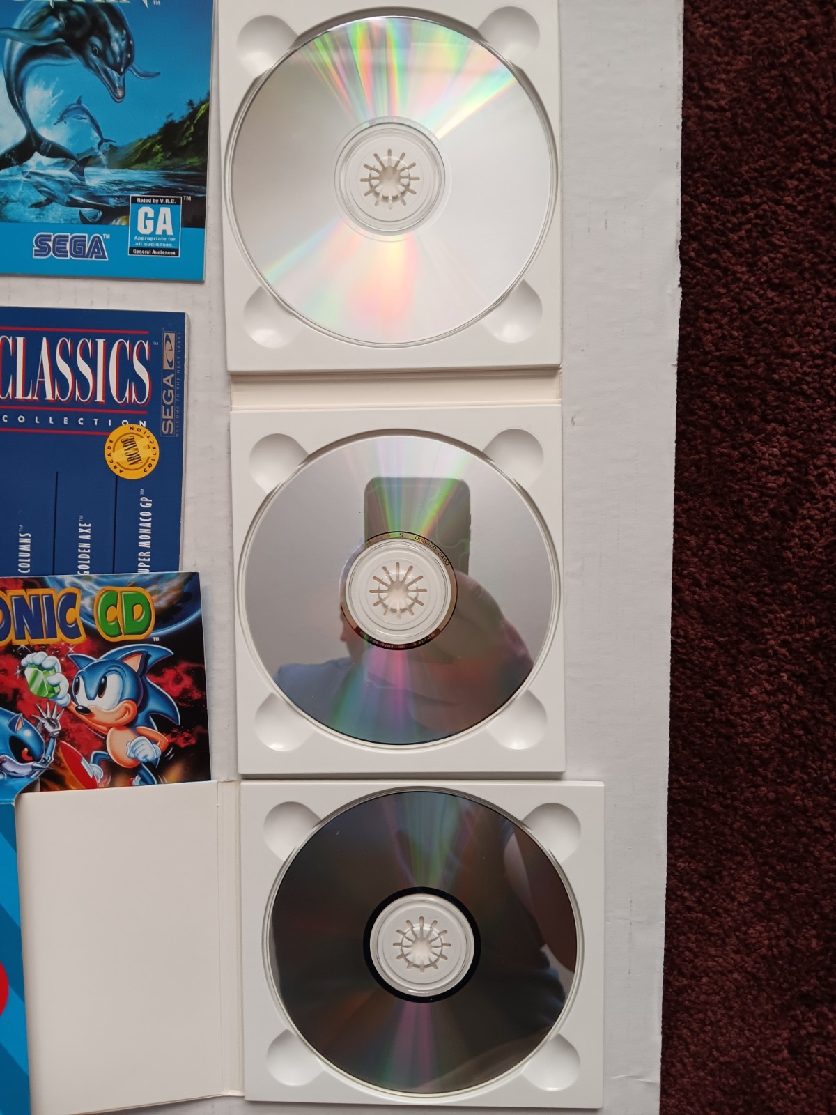 Sega genesis CDX lot, CDX console, 32X, games.