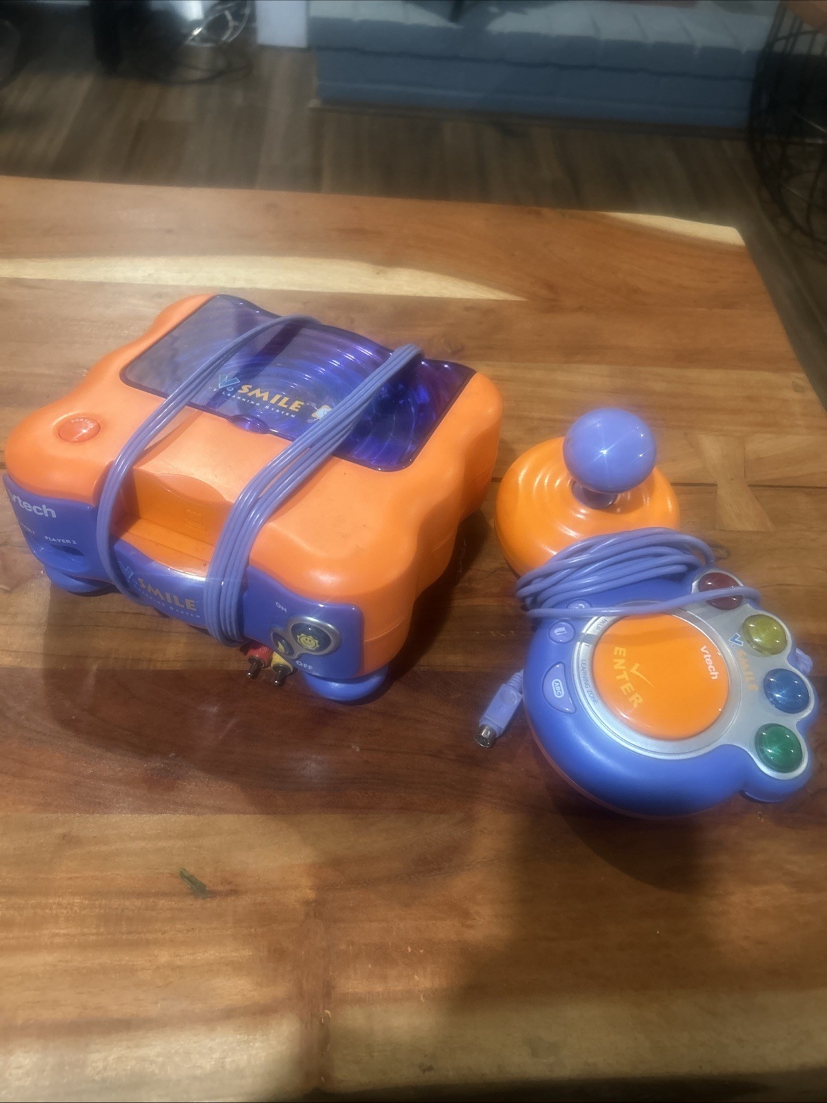 Vtg. VTech V.Smile 1085 Tv Learning System Console W/ Controller & 3 Games