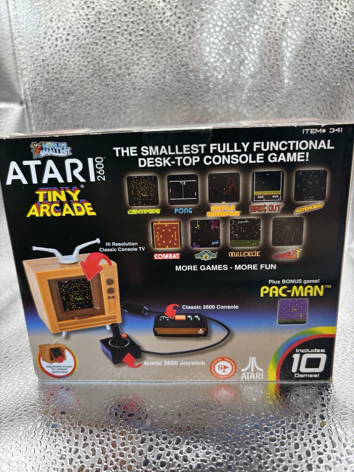 Atari 2600 Tiny Arcade Desktop Console Game with 10 Games