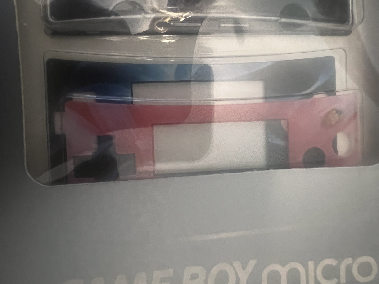 Nintendo Black Gameboy Game Boy Micro Blue & Pink Faceplates New ReadDescription