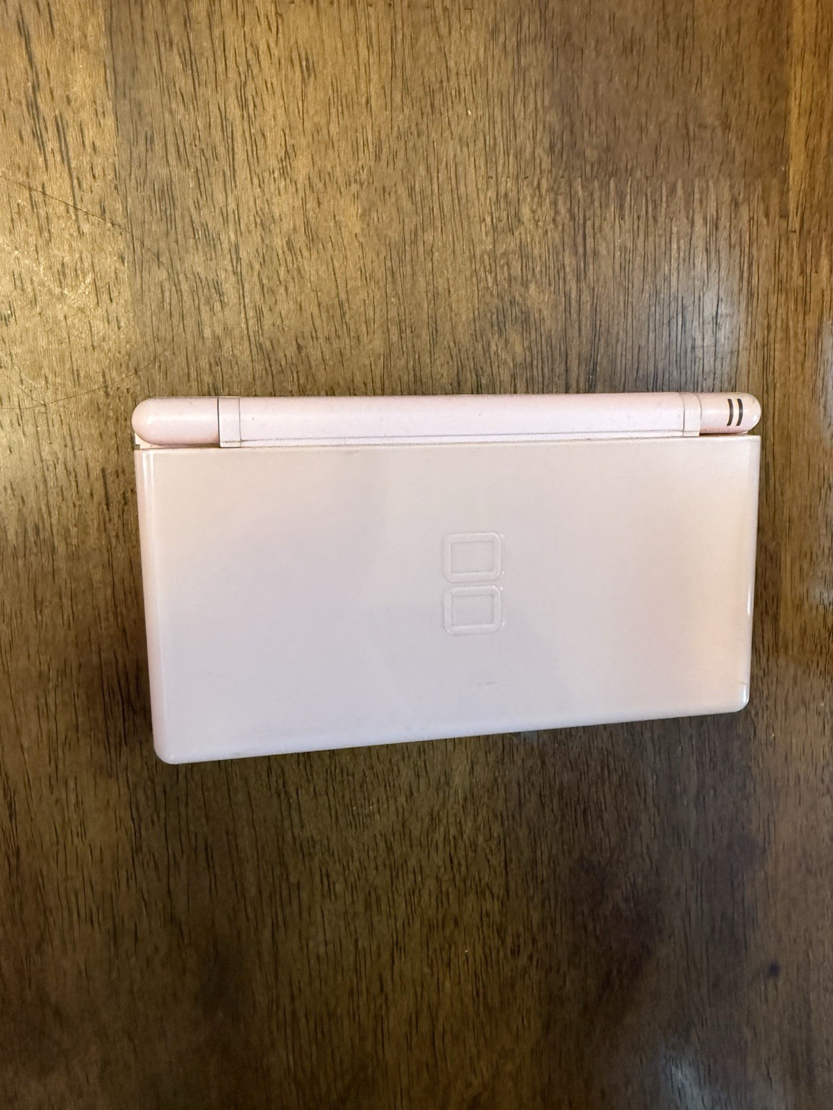 Nintendo DS Lite Coral Pink Stylus USG-001 No Charger Console Only TESTED GOOD