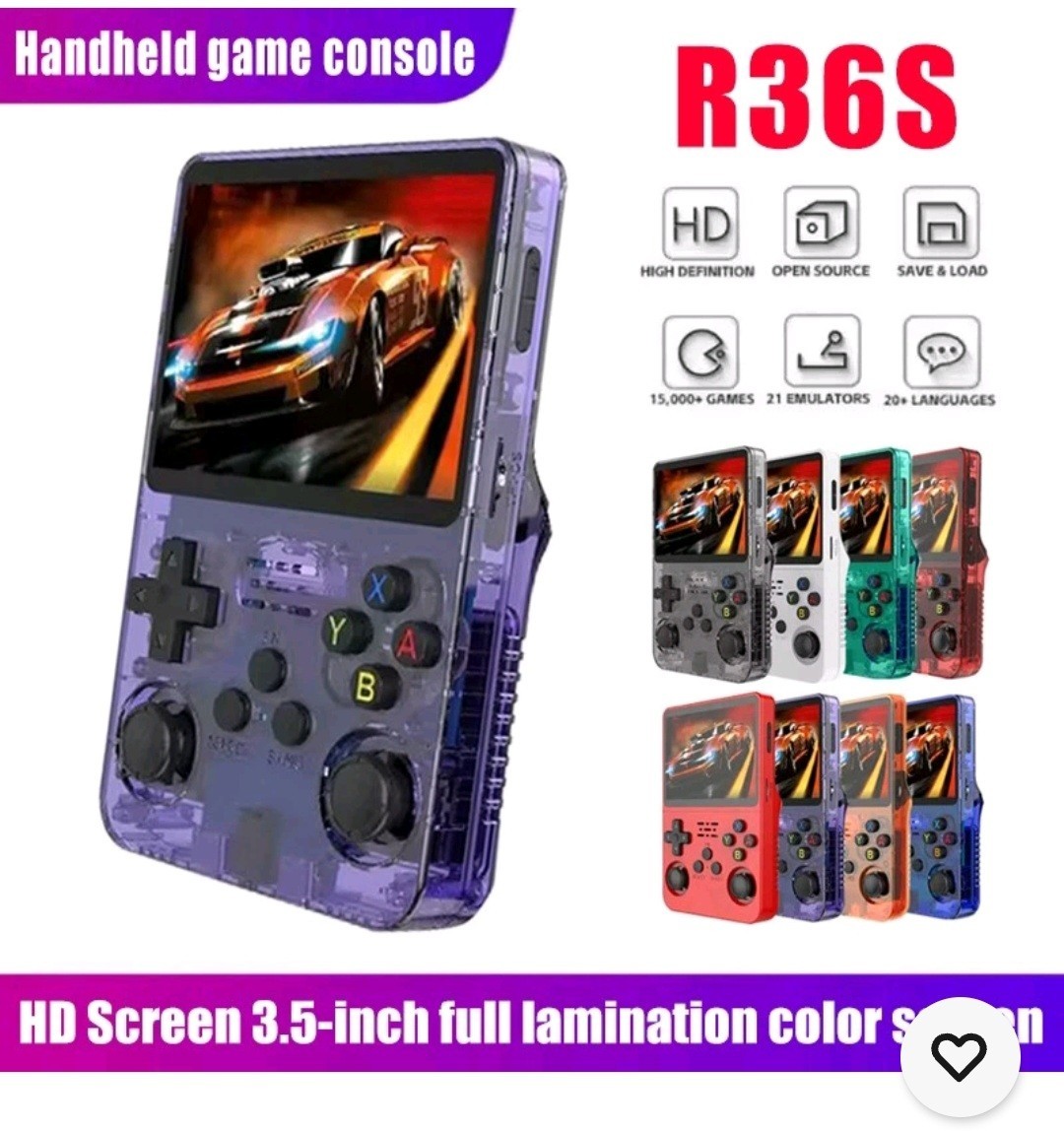R36S Retro Handheld Game Console Video Games 128GB Consoles 20000+Games