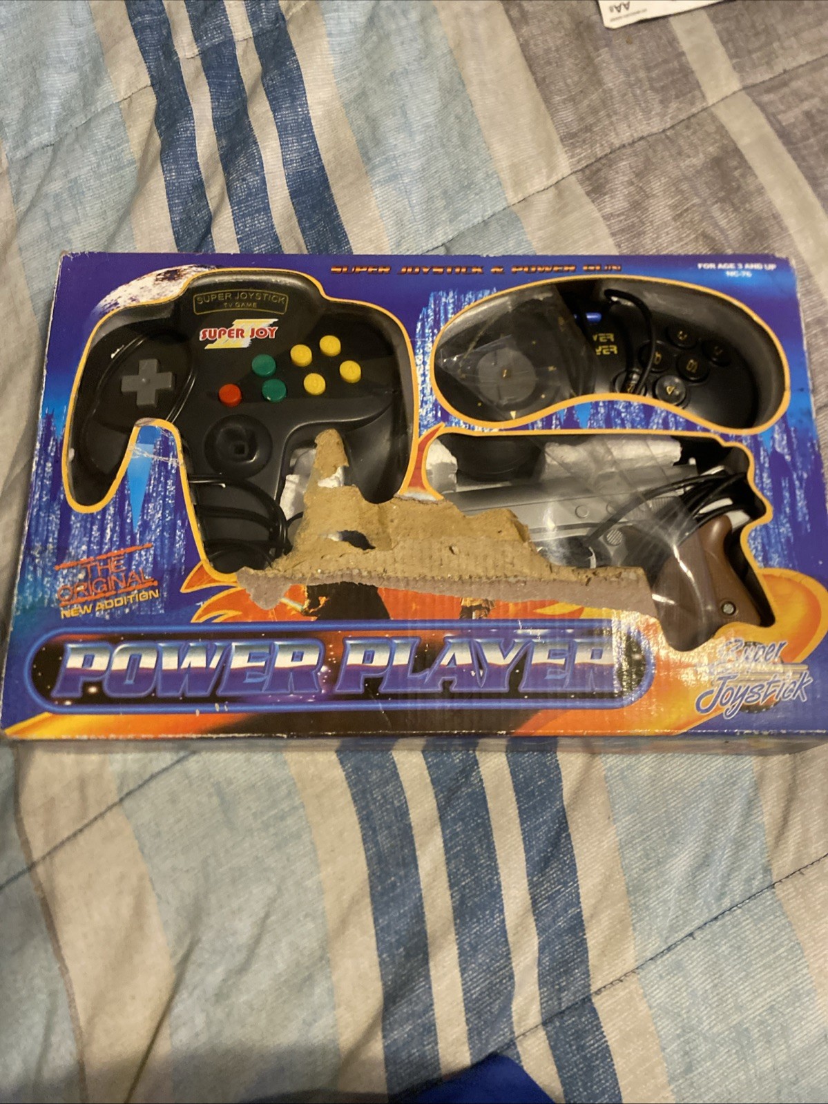 Power Player Super Joy III TV Game Console Gun Controller Boxed VTG For Parts