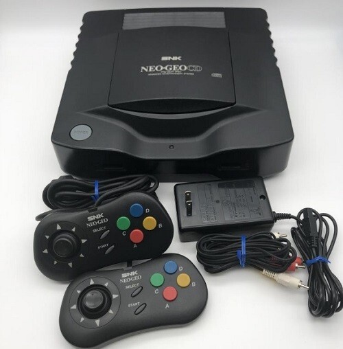 Neo Geo CD Console with 2 Mini Controller & power cable SNK Used Tested