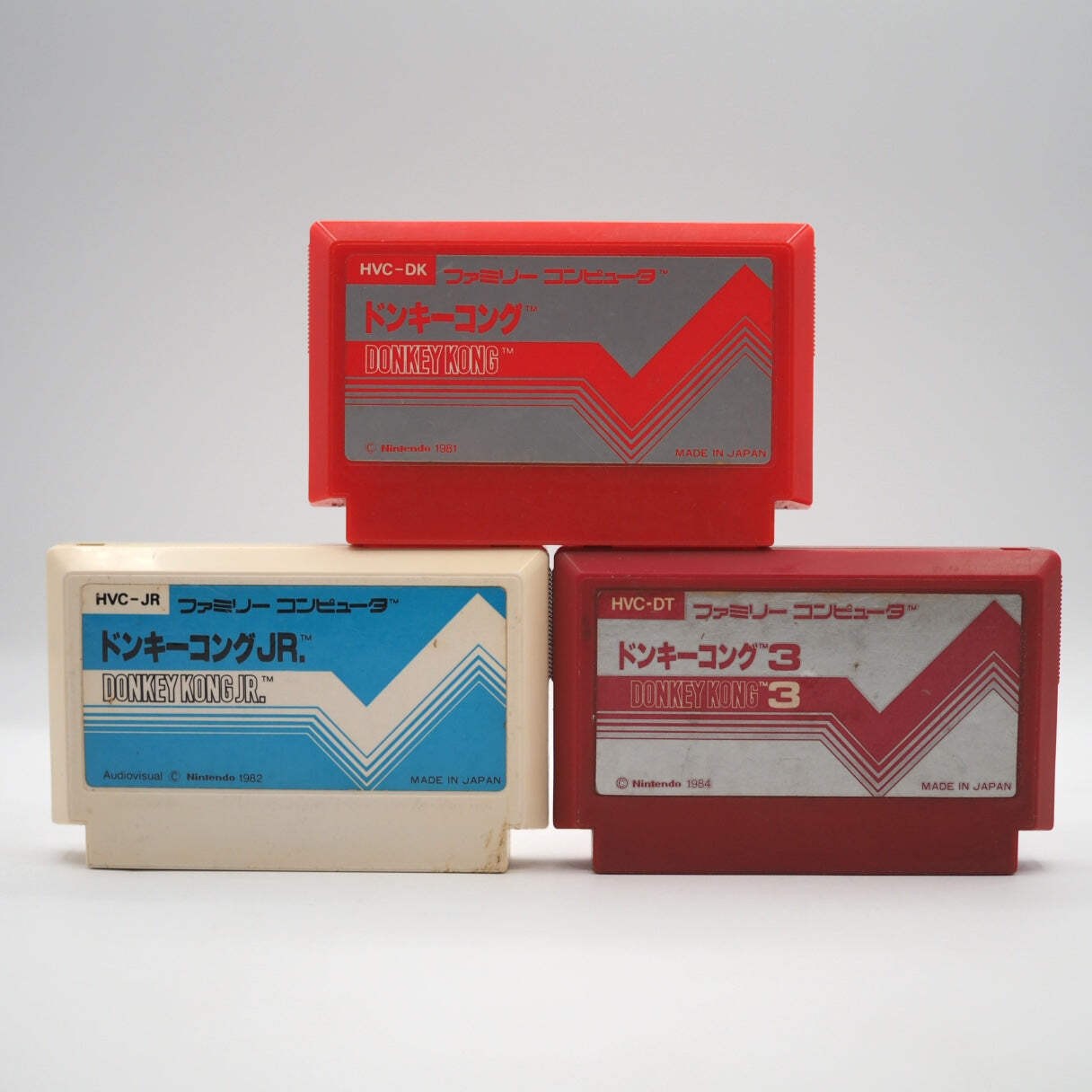 Nintendo New Famicom Console System HVC-101 + Donkey Kong 3 Games SET Tested