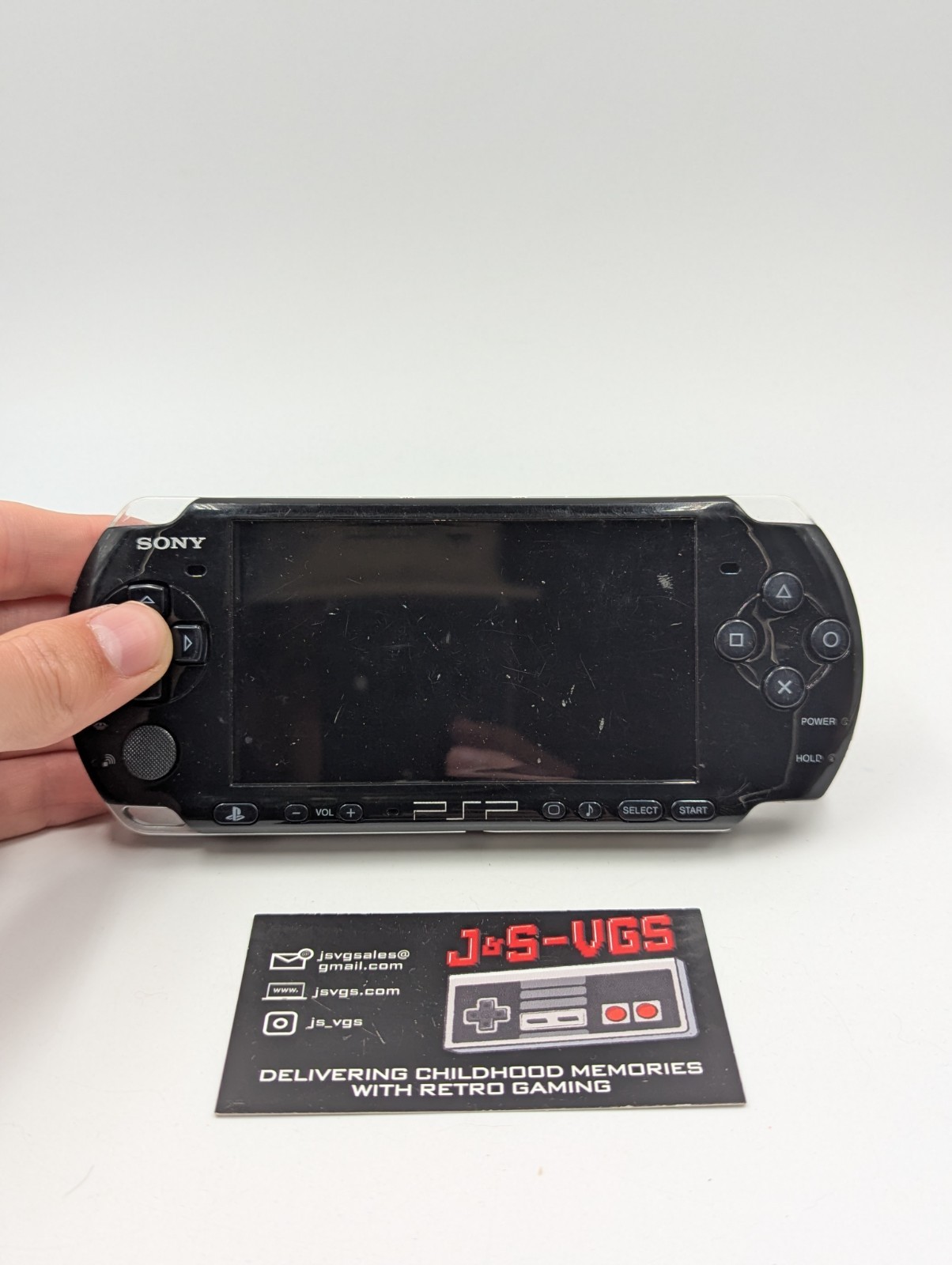 Sony PlayStation Portable PSP 3000 Console Black Sony PSP Works Charger READ